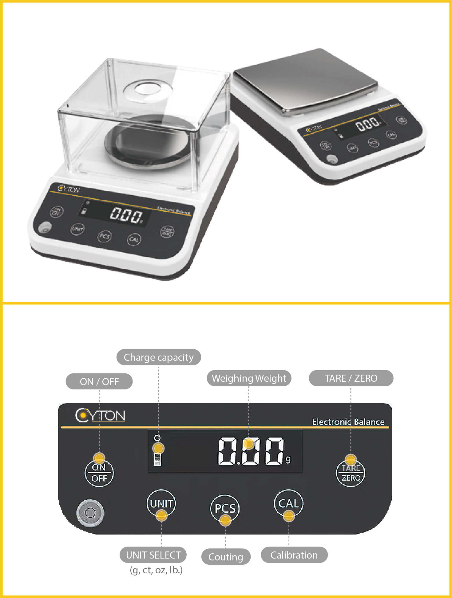Electronic Balance Cyton Laboratory Instruments